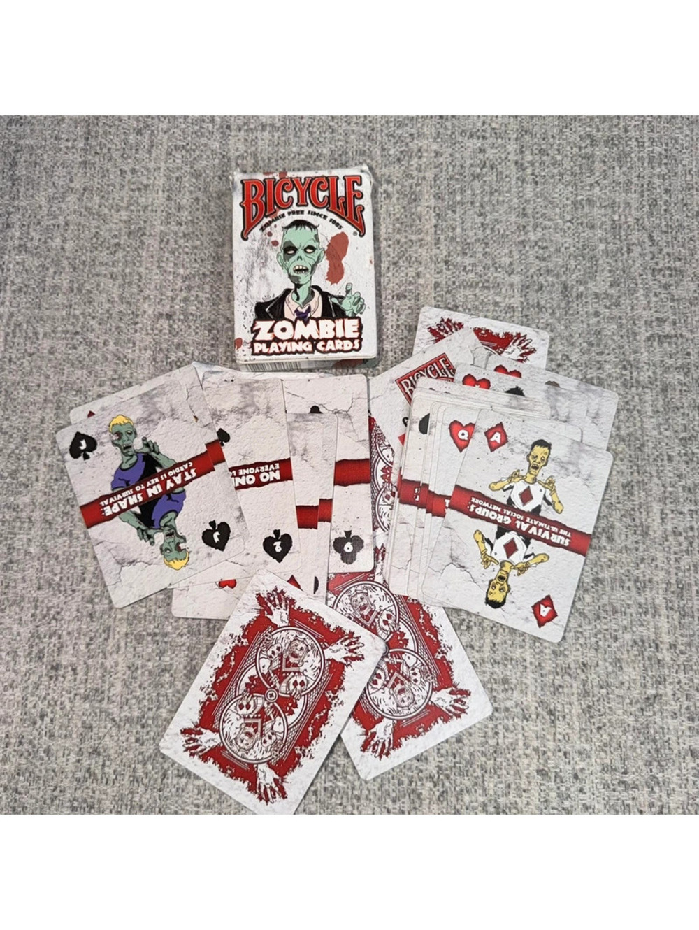 Bicycle Zombie Playing Cards Deck Undead Horror Halloween Collectible Cards